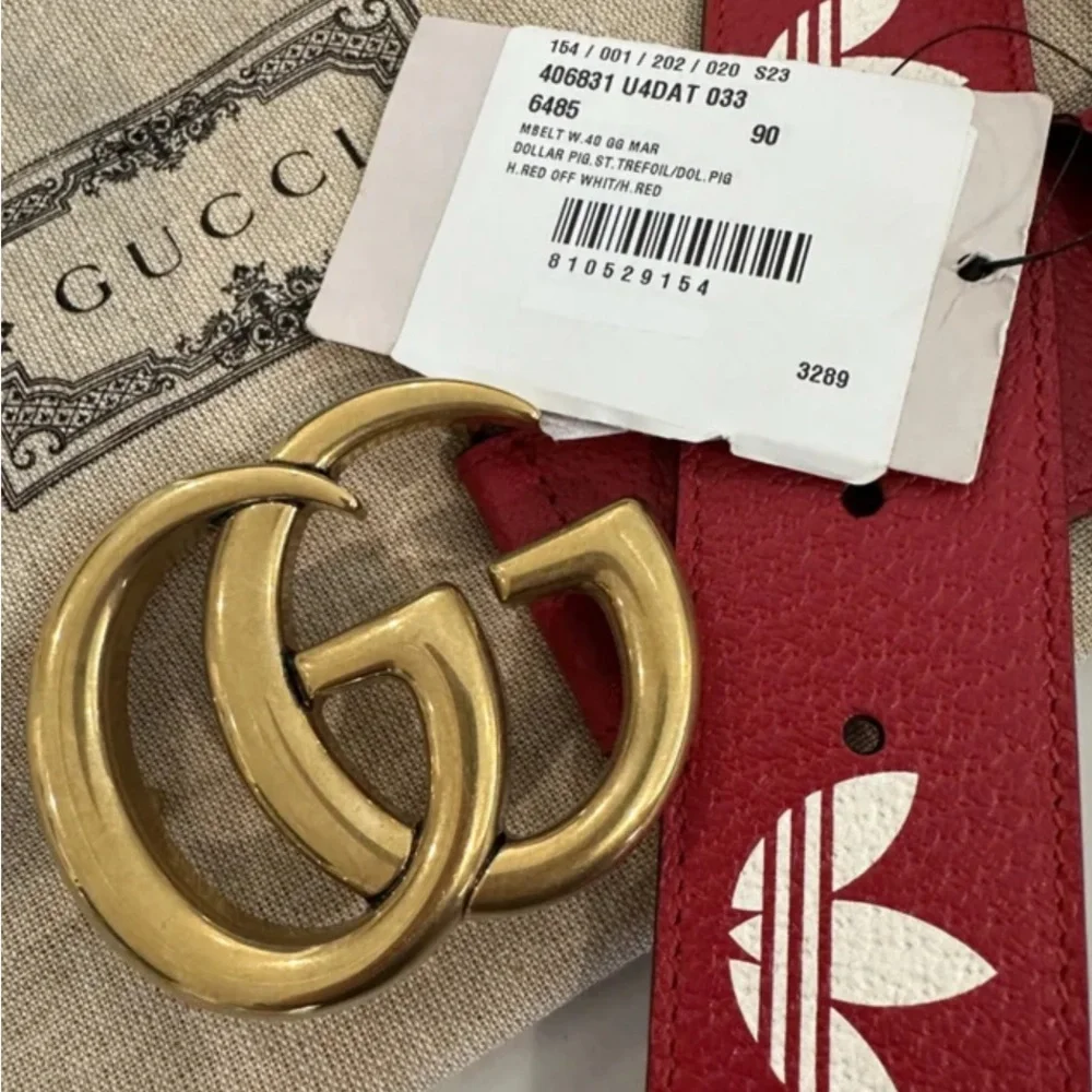 Gucci x Adidas GG Logo Belt